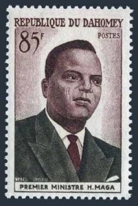 Dahomey 140,hinged. Michel 177. Prime Minister Hubert Maga. Independence, 1960. - Picture 1 of 1