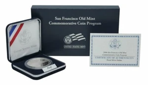  (1) 2006 S San Francisco Old Mint $1 Proof Silver Dollar Coin w/Box & COA - Picture 1 of 2