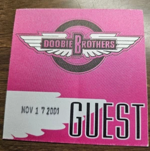 AUTHENTIC NEVER USED DOOBIE BROTHERS CONCERT GUEST BACKSTAGE PASS BADGE STICKER. - Picture 1 of 5
