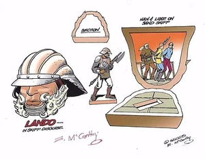 Star Wars Lando Skiff Verkleidung + Han-Luke Galoob X-Section Color Guide E McCarthy  - Bild 1 von 2