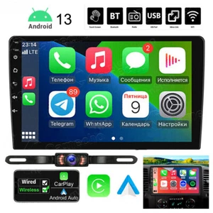 9" Android 15 Apple Carplay Car Stereo Radio GPS Navi WiFi 2DIN Backup Camera - Picture 1 of 11