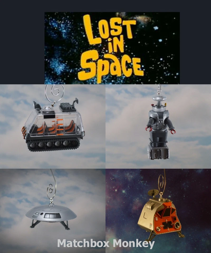 Lost in Space Vintage Sci-Fi TV Show Jupiter B-9 Pod Chariot Christmas Ornament - Image 1 of 1