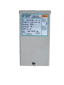 Jefferson Electric 216-1101-000 .1 kVA 1 Phse 120/240-12/24 Volt Transformer NEW - Picture 1 of 6