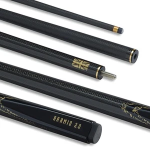 Snooker Pool oder Billard Queue | Kohlefaser & Fiberglas | Ultra Smooth Metallic - Bild 1 von 7
