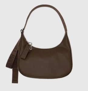 NWT BAGGU Medium Recycled Leather Crescent Bag - Picture 1 of 7