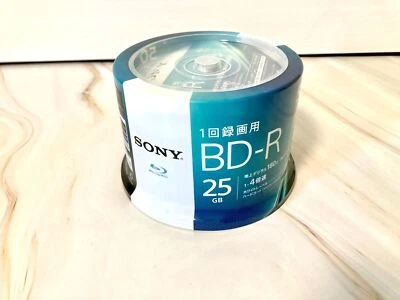 SONY Blank Blu-ray BD-R 50BNR1VJPP4 25GB 1-4x 50 Disk for Video - Image 1 of 3