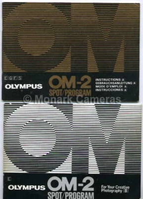 Olympus OM-2 Spot Program Instruction Guide Books A&B More Camera Manuals Listed - Image 1 of 4