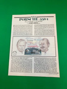 1982 PORSCHE 356 ORIGINAL VINTAGE 7 PAGE ROAD TEST PRINT ARTICLE AD - Picture 1 of 4