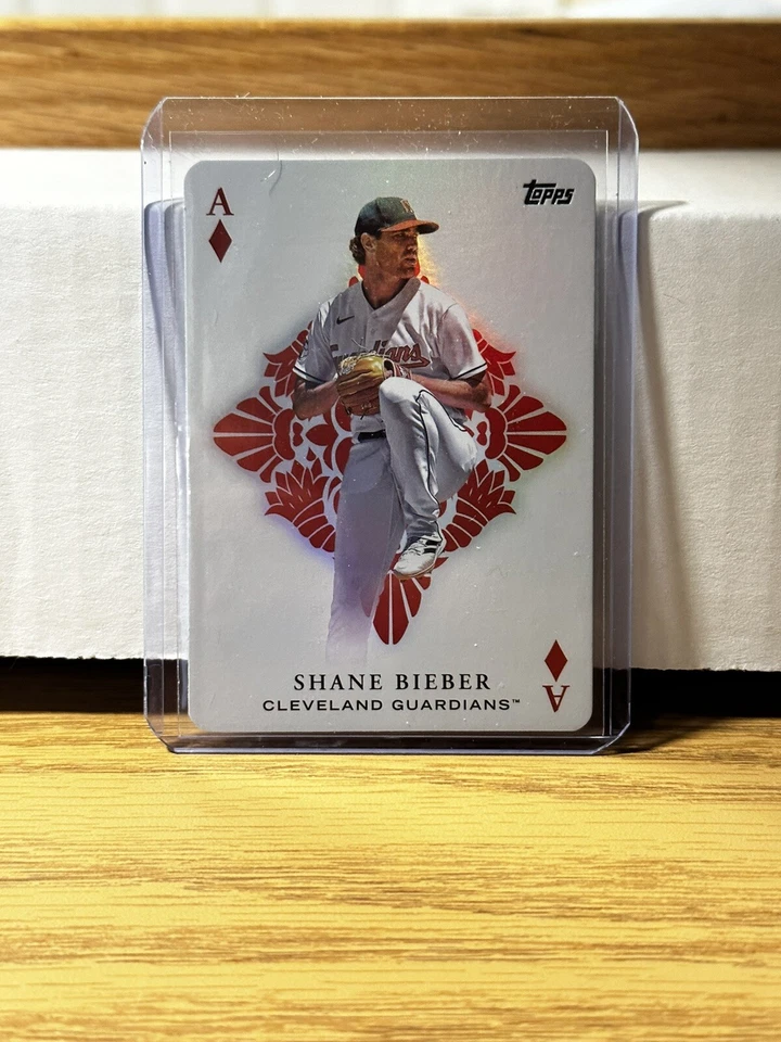 2023 Topps Series 1 Shane Bieber All Aces Red Parallel Cleveland Guardians - Image 1 of 2
