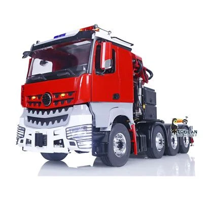 8x8 LESU 1/14 RC Highline Tractor Truck Hydraulic Crane Sound Metal Chassis ESC - Image 1 of 4
