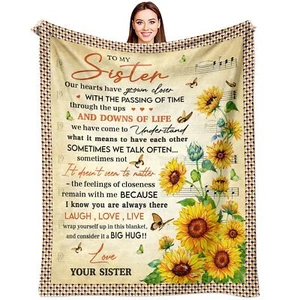 Sister Gifts Blanket 60"X50" Sisters Gifts from Sister Birthday Gifts for Sis... - Picture 1 of 7