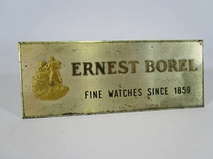 Vintage ernest borel fine watches advertising sign - Picture 1 of 7