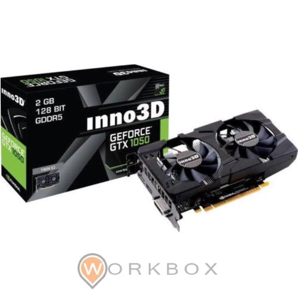 SCHEDA VIDEO VGA Inno3D GeForce GTX 1050 2GB Twin X2 N1050-1DDV-E5CM - Immagine 1 di 1