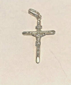 Neu 14kt massiv Gold kleines Baumstamm Kruzifix #4 - Bild 1 von 1