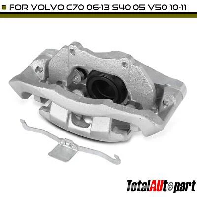 1x Disc Brake Caliper w/ Bracket for Volvo C70 2006-2013 S40 2005 V50 Front Left - Image 1 of 4