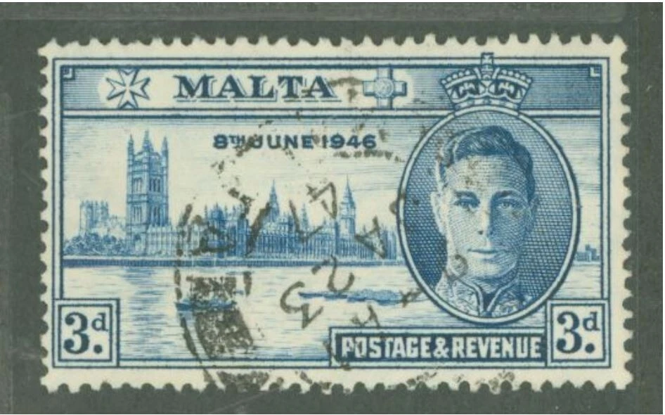 Malta #207 used single, nice cancel and appearance - Image 1 of 1