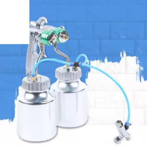 Handheld Double Head Automatic Polyurethane Spray Gun Foam Sprayer +2* 1L Pot - Picture 1 of 19