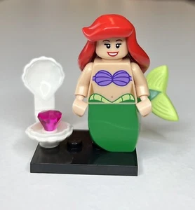 LEGO Ariel Minifigure Disney Series 1 71012 w/ Clam & Jewel - Picture 1 of 5