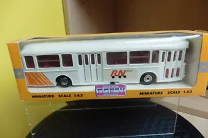 NOREV VINTAGE 1/43 AUTO BUS SAVIEM SC10U WHITE PLASTIC COACH No 98 BOXED - Picture 1 of 5