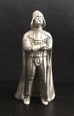 Pewter Silver DARTH VADER Star Wars Empire Strikes Back Metal Statue Figurine - Image 1 of 2