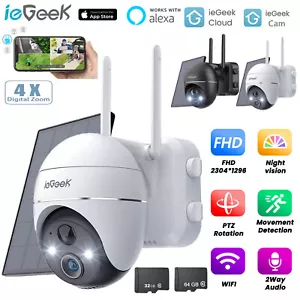ieGeek Wireless Security Camera Outdoor Battery Rechargeable Home WIFI IP CCTV - Picture 1 of 14