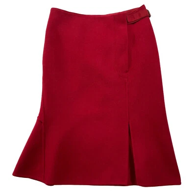 Falda Doble Cara JIL SANDER x UNIQLO +J Mezcla Lana Roja Talla 6 Foto 1 de 4