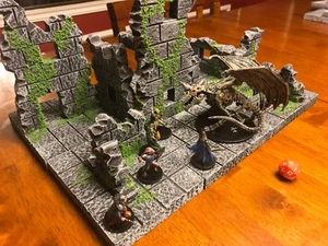 Dungeon Ruin City 28mm Terrain Tabletop WarGame Dungeons & Dragons Scenery D&D - Picture 1 of 6