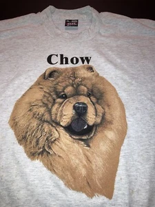Vintage: NOS Chow. Camiseta XXL Ash puntada única.  Hecho en USA. Teletrend - Imagen 1 de 10