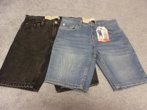 Boy's Youth Levi's 502 Regular Taper Stretch Jean Denim Shorts - Choose Color - Picture 1 of 3