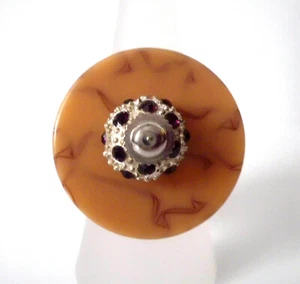 °° Fingerring - extravagant - Edelstahl - silber - glänzend - 18 mm °° - Picture 1 of 2
