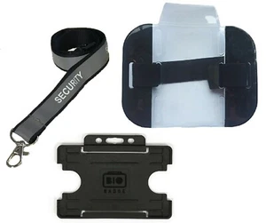 SIA Pack - Includes Security Armband , Card Holder & Security Reflective Lanyard - Picture 1 of 4
