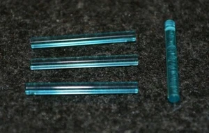 (4) #4 Light Blue Translucent Rod Bricks - NEW Parts - Picture 1 of 1