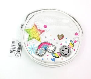 The Childrens Place Girls Glitter Rainbow Circle Bag Simplywht - Picture 1 of 6