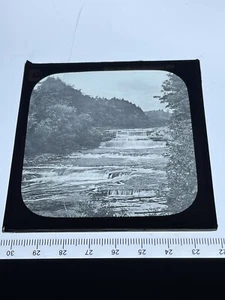 Aysgarth The Lower Falls. Magic Lantern Slide Photo England Scenery - Bild 1 von 4