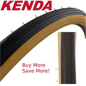 1 or 2Pak Kenda K36 27 x 1-1/8" High Pressure Bike Tire Black/ GumWall/ SkinWall