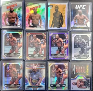 LOTE DE 12 TARJETAS 2024 Topps cromadas UFC Jon Jones - Imagen 1 de 2