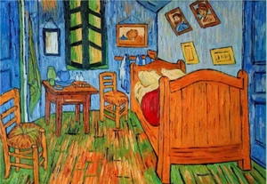 BOUDOIR D'ARLES - VINCENT VAN GOGH - REFRIGERATOR PHOTO MAGNET 3"-5" - Picture 1 of 3