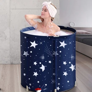 Portable Bathtub, Foldable Adult Japanese Soaking Bath Tub, Freestanding Ice an - Picture 1 of 12