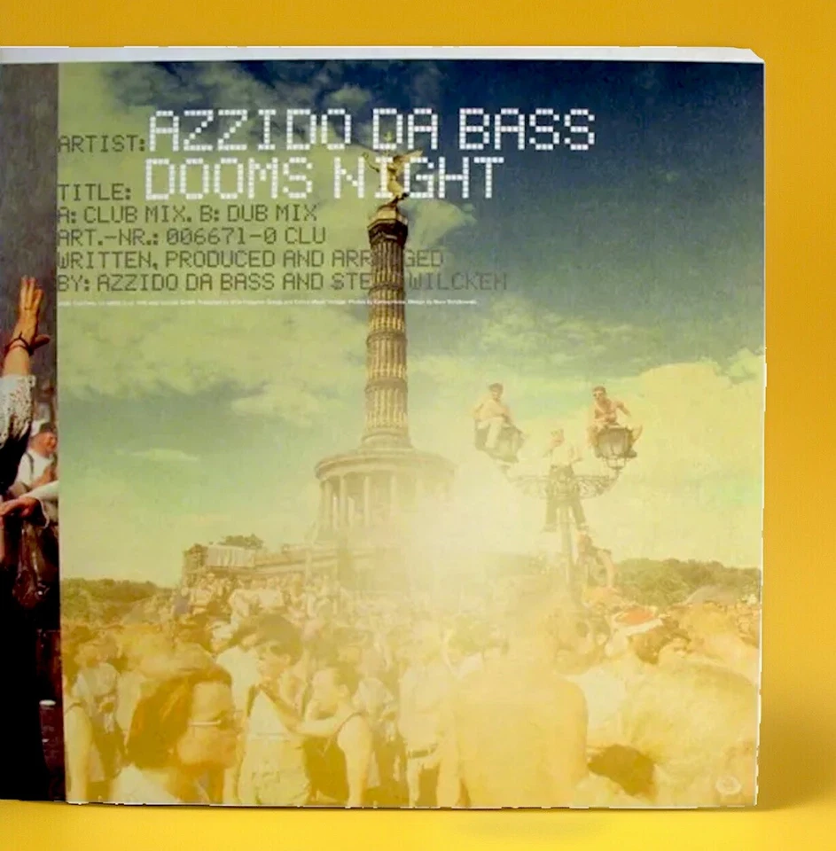 Azzido Da Bass DOOMS NIGHT 12” Vinyl Record 1999 NM/EX Club Tools Rare Bassline Foto 1 de 1