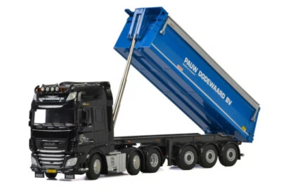 for DAF XF SUPER SPACE CAB MY2017 6X2 TWIN STEER-TIPPER TRAILER  1/50 MODEL - Image 1 of 2