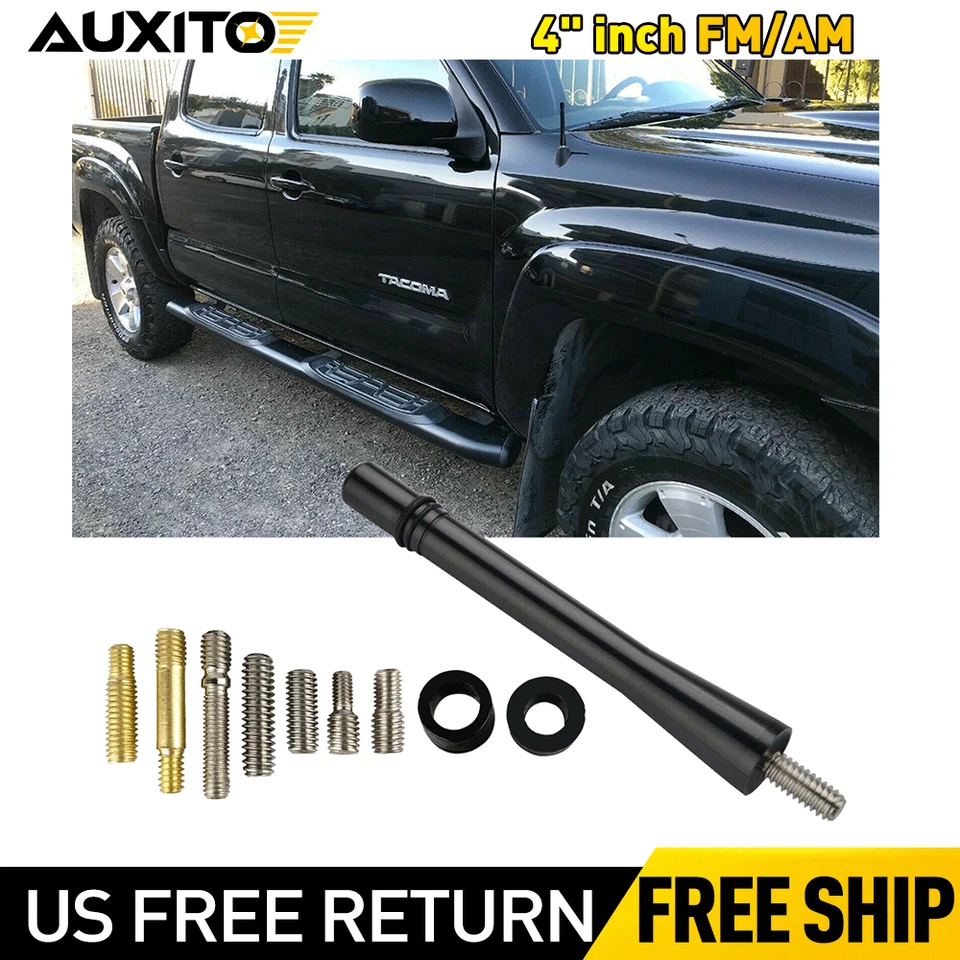 Mástil de antena corto de aluminio negro AM/FM de 4 pulgadas para Nissan Rogue 2008-2020 nuevo Foto 1 de 4