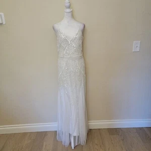 Lulus Just the Beginning (Bridal) White Mermaid Maxi, #1679496, Sz M, $193 - Picture 1 of 7