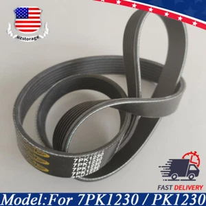 Replacement For K-Tuned AC PS Eliminator Kit Serpentine 7PK1230 7 Ribs Belt - Imagen 1 de 4
