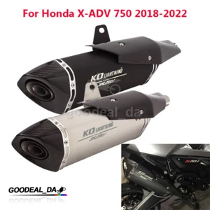 For HONDA XADV 750 X-ADV 750 Motorcycle Exhaust Escape System Mid Muffler Carbon - Picture 1 of 12