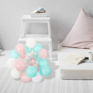 Tree Night Lamp Cotton Wire Ball Tree Lamp LED lights night lights bedroom light - Picture 1 of 12