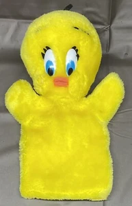 MUÑECA DE PELUCHE VINTAGE 1989 TWEETY BIRD LOONEY TUNES WARNER BROTHERS MARIONETA DE MANO - Imagen 1 de 9