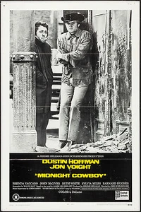 Poster Midnight Cowboy 1969 X-Rated 27"x41" VF 7.5 Dustin Hoffman Jon Voight - Picture 1 of 1