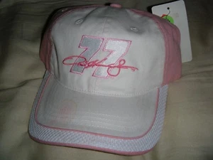 Sam Hornish Jr Pink & White NASCAR HAT NEW #77 Penske Racing NAS NWT - Picture 1 of 3