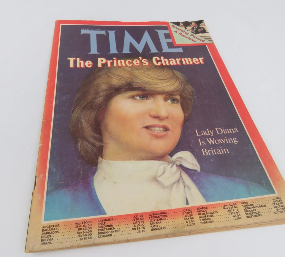 TIME Magazine April 20 1981 4/20/81 The Prince's Charmer Lady Diana - Image 1 of 4