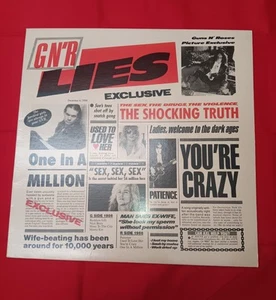 GUN N' ROSES GNR: LIES VINYL 1988 UNSENORED COVER GEFFEN RECORDS GHS 24198 - Picture 1 of 6